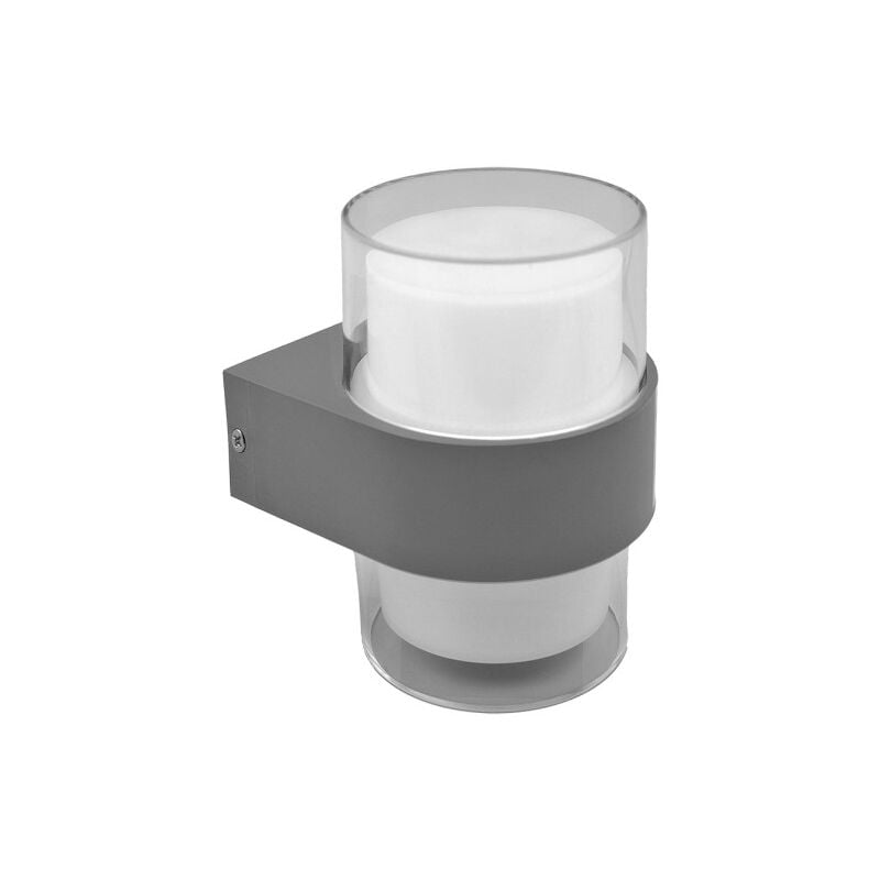 foto del prodotto lampada da parete per esterni 8w 3000k beira grey ip44 500lm 13,5x9,4x10,5 cm