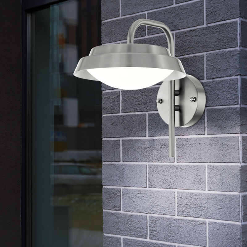 foto del prodotto lampada da parete per esterni a led in acciaio inox per facciate per terrazze eglo 94122
