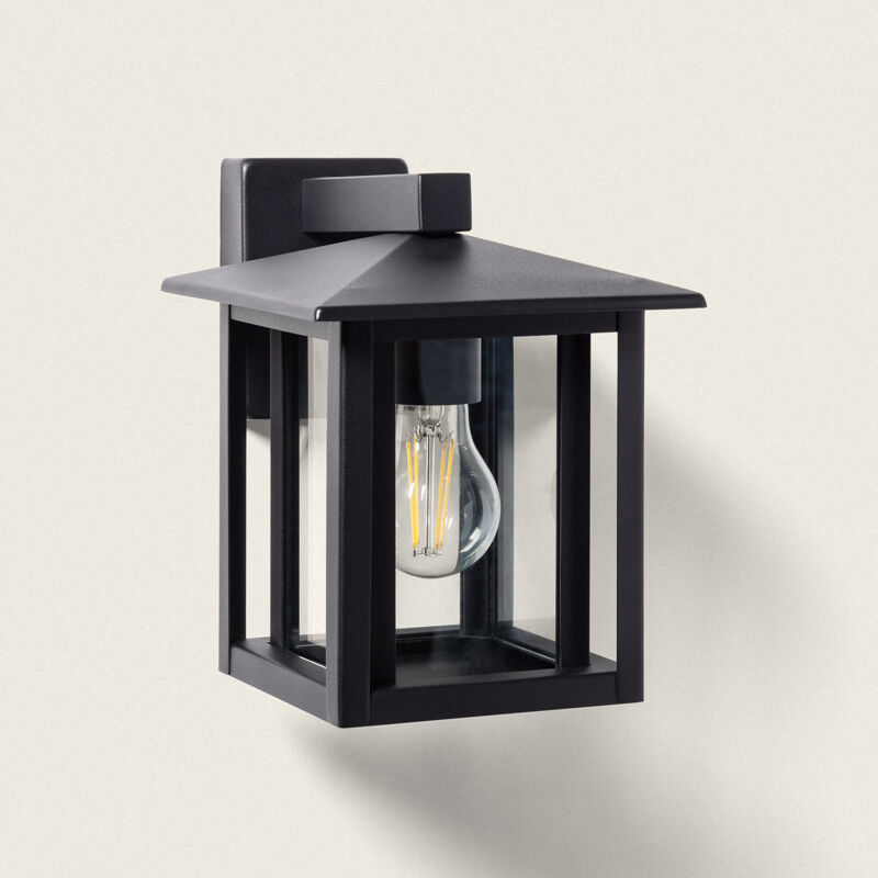 foto del prodotto lampada da parete per esterni acciaio inox awala nero