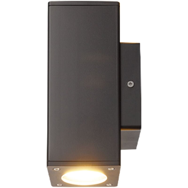 foto del prodotto lampada da parete per esterni antracite luce di facciata 2 fiamme lampada per porta d ingresso lampada da parete lampada da giardino, acciaio inox