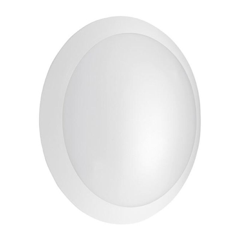 foto del prodotto lampada da parete per esterni grado ip65 luce e27 base bianco d30 cm
