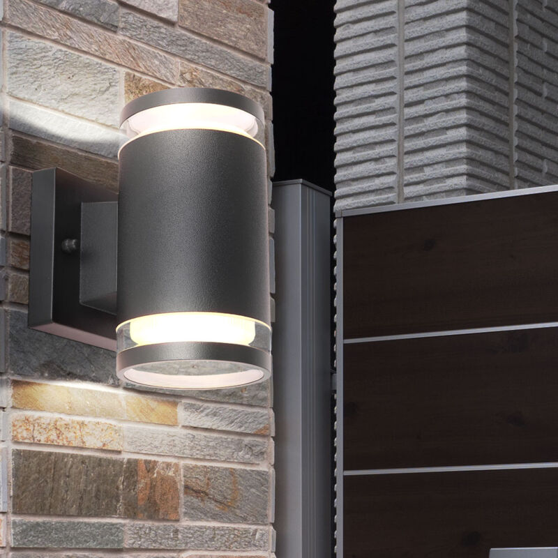foto del prodotto lampada da parete per esterni lampada da facciata antracite lampada da giardino lampada da parete in alluminio per esterni, illuminazione su e gi ,
