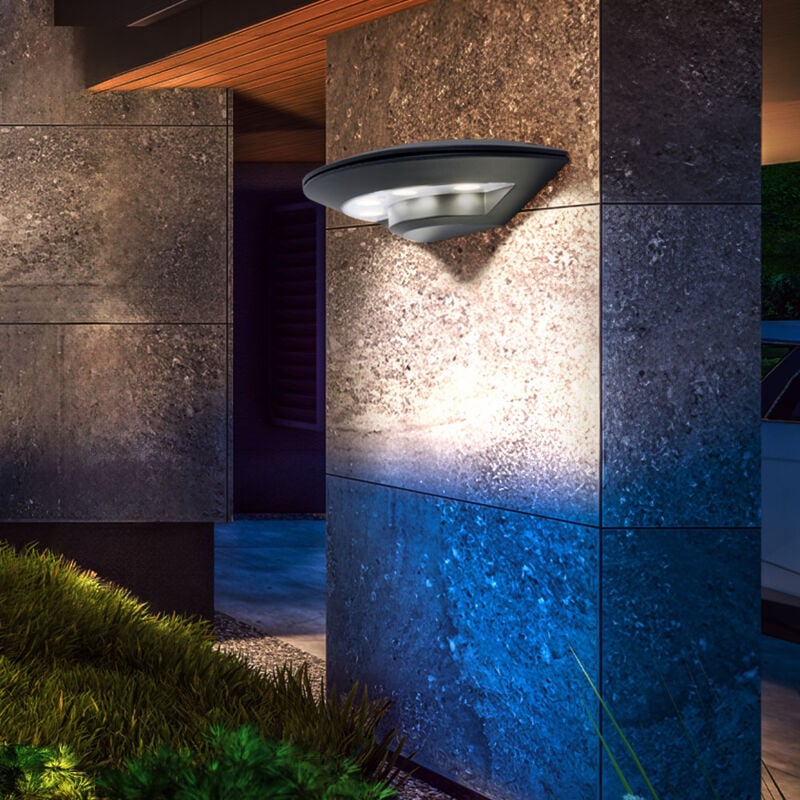 foto del prodotto lampada da parete per esterni lampada da parete lampada da facciata in alluminio per porta d'ingresso, 4w 180lm bianco caldo, lxh 24,5x6,6 cm