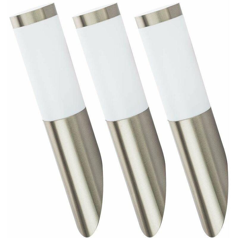 foto del prodotto lampada da parete per esterni lampada da parete per esterni lampada da giardino in acciaio inossidabile lampada per porta d ingresso argento, aspetto