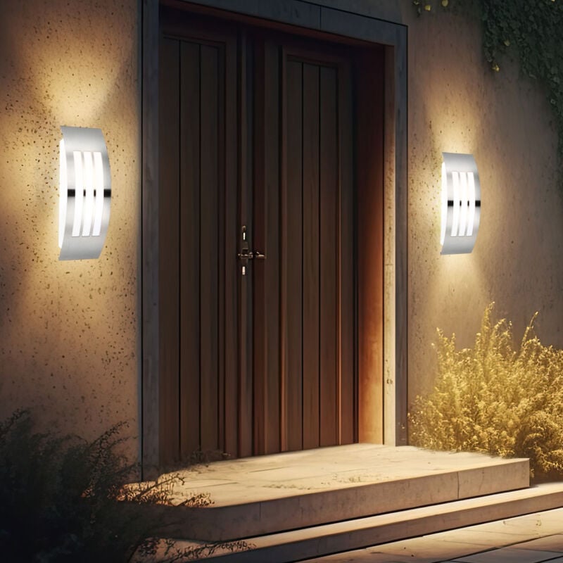 foto del prodotto lampada da parete per esterni lampada per porta d ingresso lampada da terrazza in acciaio inox lampada da facciata lampada da giardino a led, 9w