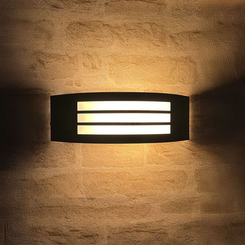 foto del prodotto lampada da parete per esterno ip44 foch grigio antracite e27