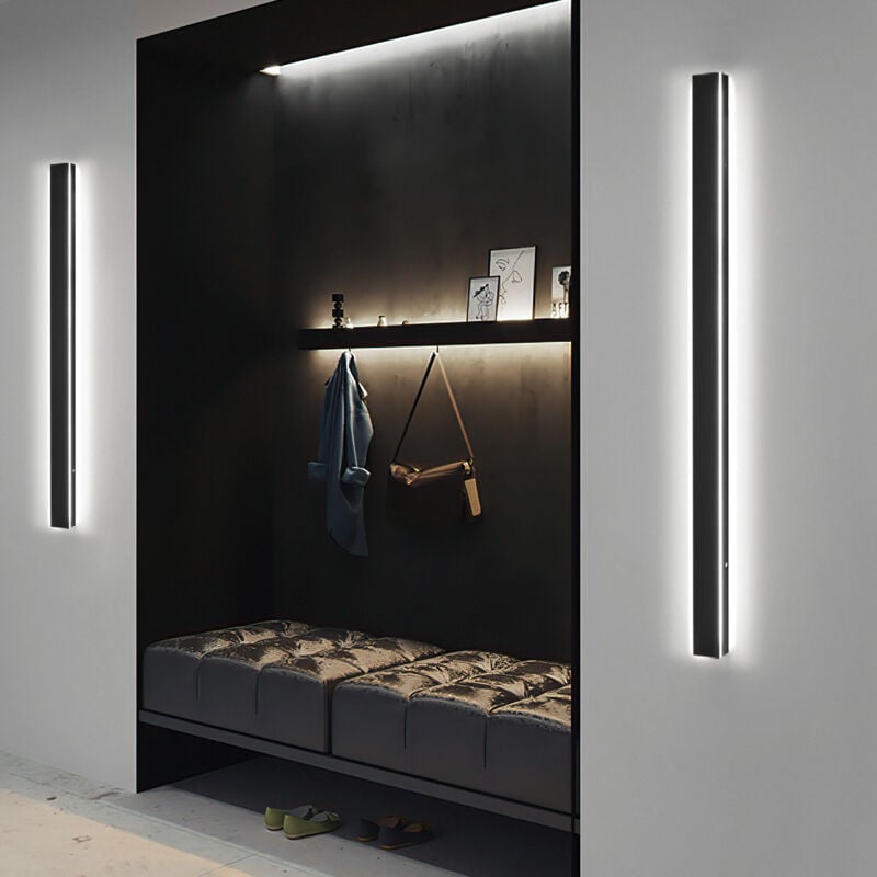 foto del prodotto lampada da parete per interni ed esterni lampada da corridoio lampada da ricevimento lampada da parete faretto da parete 100 cm 21 w bianco freddo