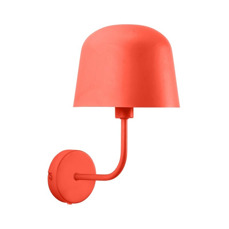foto del prodotto lampada da parete per interni fres in arancione per lampadina e14