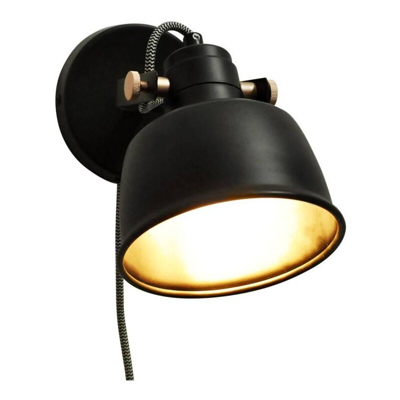 foto del prodotto lampada da parete per interni kukka con interruttore e presa di