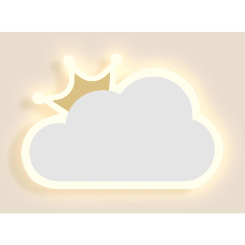 foto del prodotto lampada da parete per interni, lampada da parete a led da 14 w, lampada da parete moderna a forma di nuvola, lampada da parete tricolore bianco