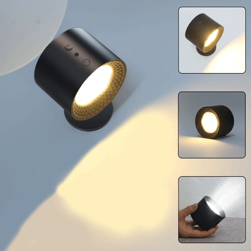 foto del prodotto lampada da parete per interni, lampada da parete a led touch con porta di ricarica usb, controllo touch, 3 livelli di luminosit , 3 temperature,