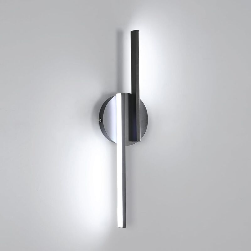 foto del prodotto lampada da parete per interni, lampada da parete moderna da 16 w, luce fredda 6500 k 1800 lm per camera da letto, soggiorno, corridoio, scale, 55 cm