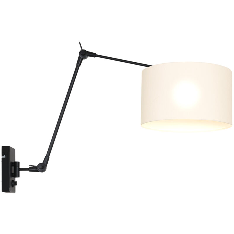 foto del prodotto lampada da parete prestige chic nero lino steinhauer