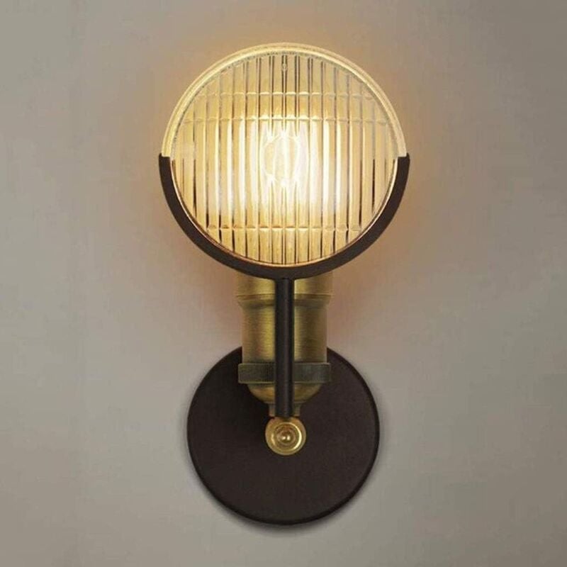foto del prodotto lampada da parete retr industriale vintage per fari auto lampada da parete in ferro battuto per soggiorno corridoio officina ristorante loft garage