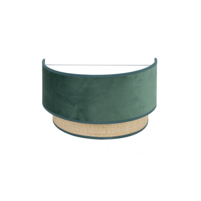 foto del prodotto lampada da parete reyes 1xe27 naturale verde 17x30x16 cm
