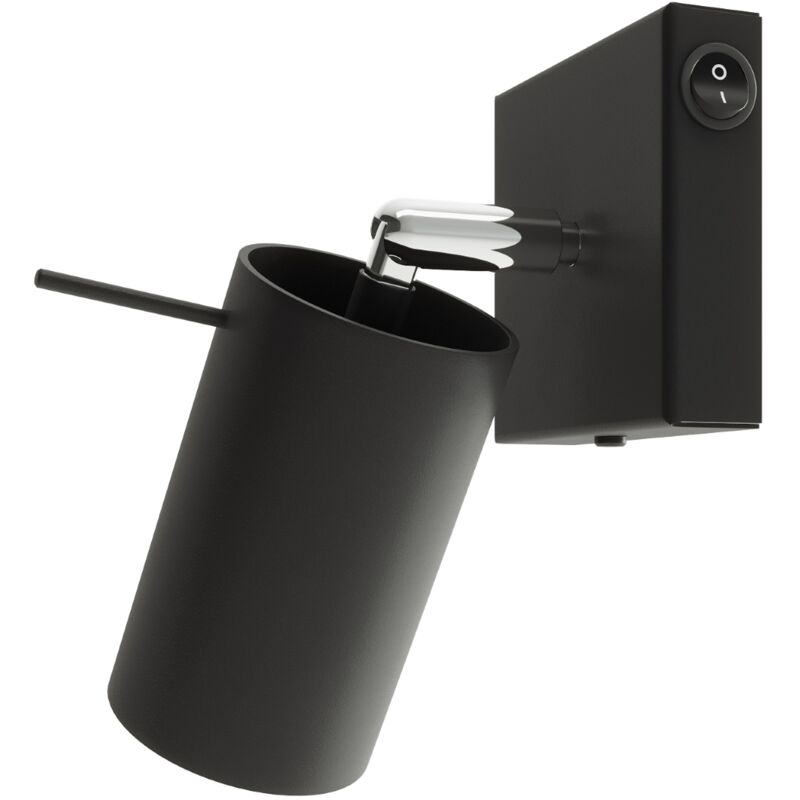 foto del prodotto lampada da parete ring nero 8x16x8cm sollux