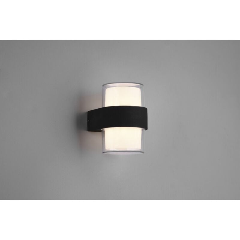 foto del prodotto lampada da parete rotonda ip54 doppia emissione led molina trio lighting