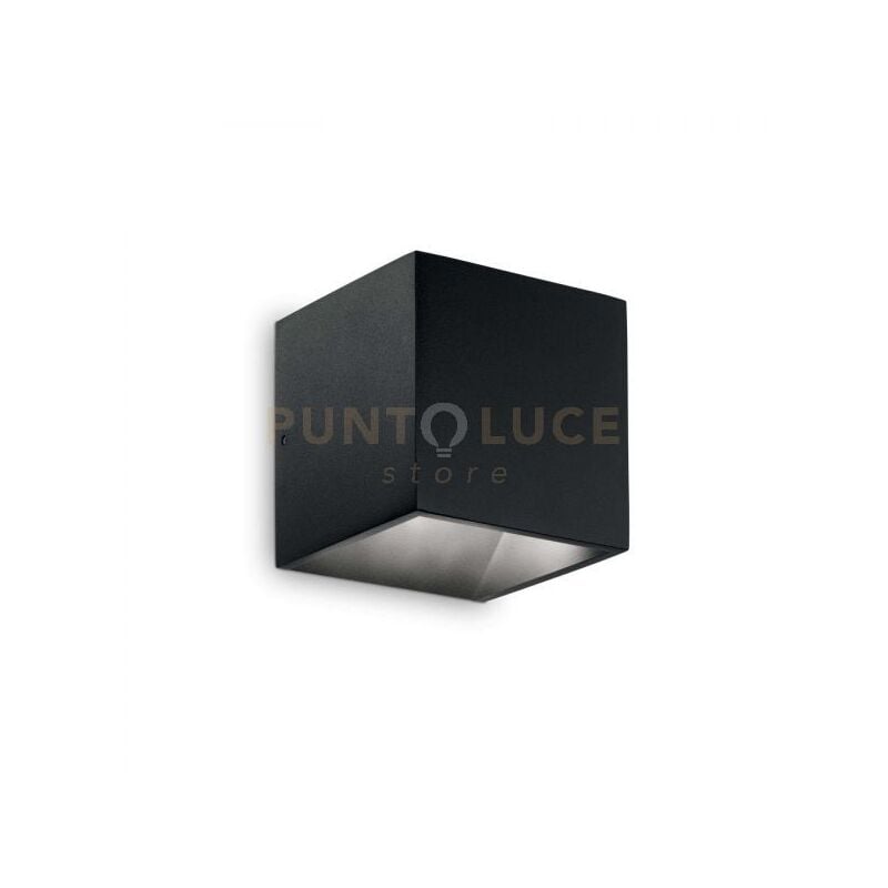 foto del prodotto lampada da parete rubik ap nero 4000k