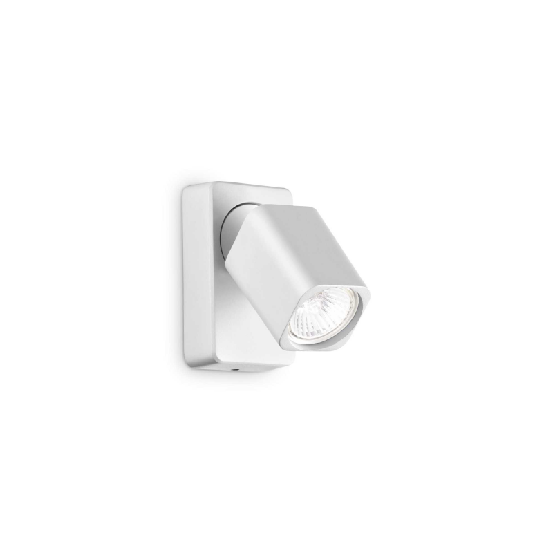 foto del prodotto lampada da parete rudy ap1 square bianco ideal-lux