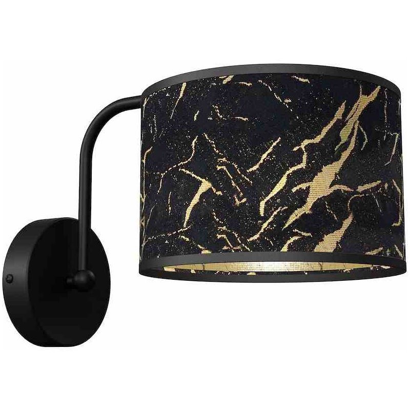 foto del prodotto lampada da parete senso nero oro 1xe27