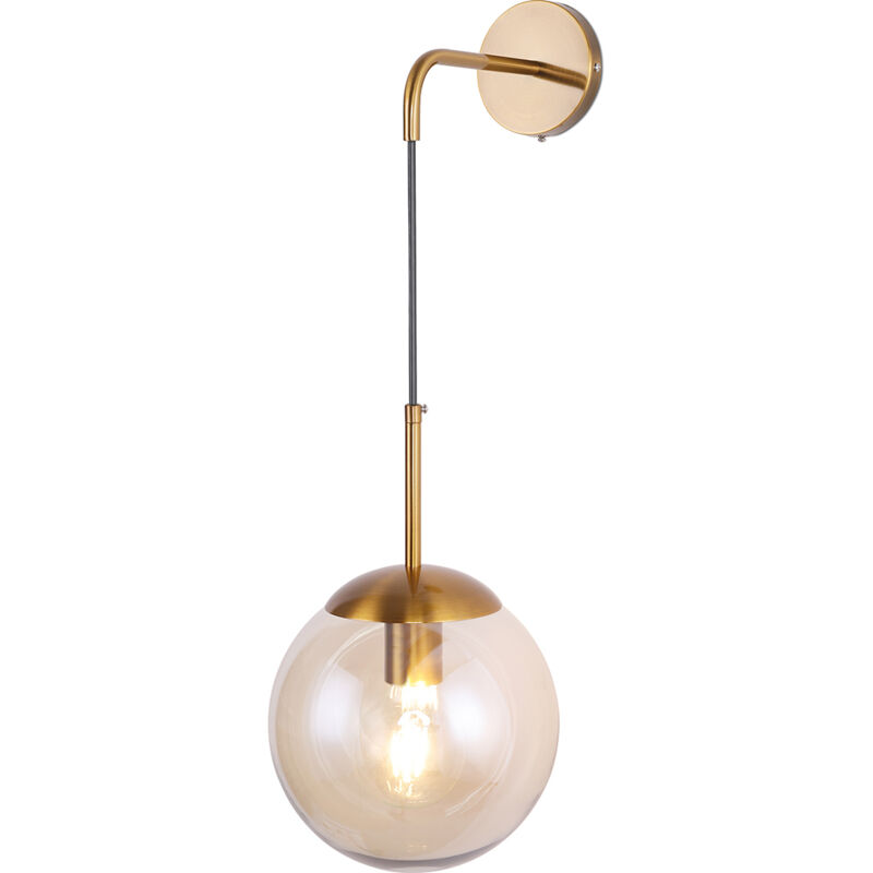 foto del prodotto lampada da parete sfera di vetro cali beige