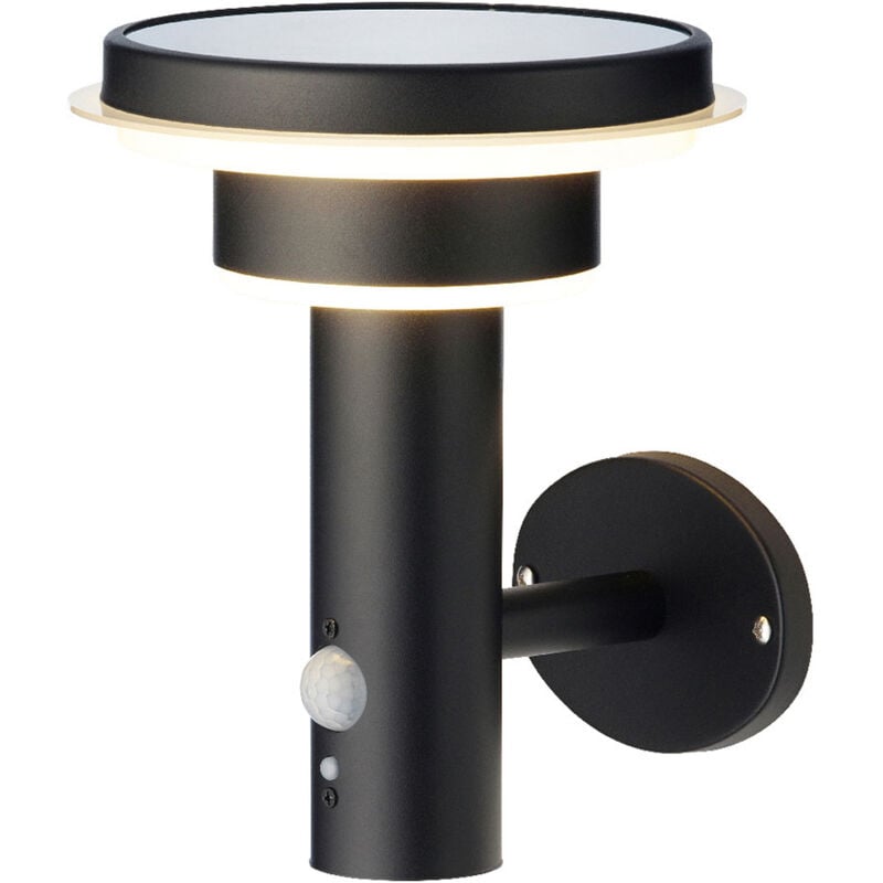 foto del prodotto lampada da parete solar metallica 17,8x18,3x22cm 40 led a luce calda lumineo