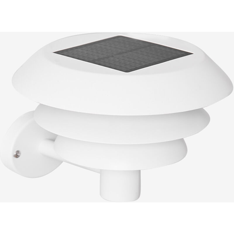 foto del prodotto lampada da parete solare a led da esterno in acciaio inox lirano sklum