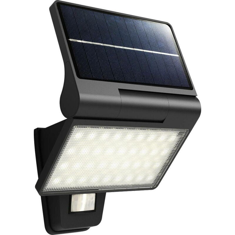 foto del prodotto lampada da parete solare kite 5w 350lm rilevatore di movimento antracite arlux lighting