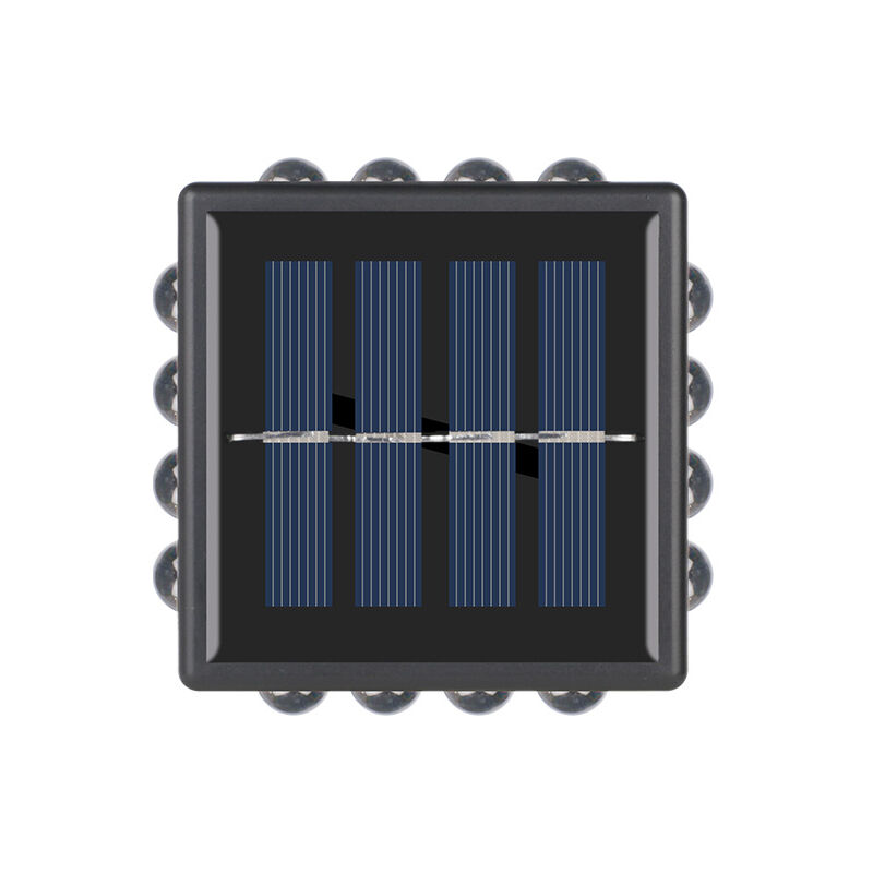 foto del prodotto lampada da parete solare, lampada da parete a led per giardino esterno, lampada da parete a led per esterni con cancello solare a quattro lati