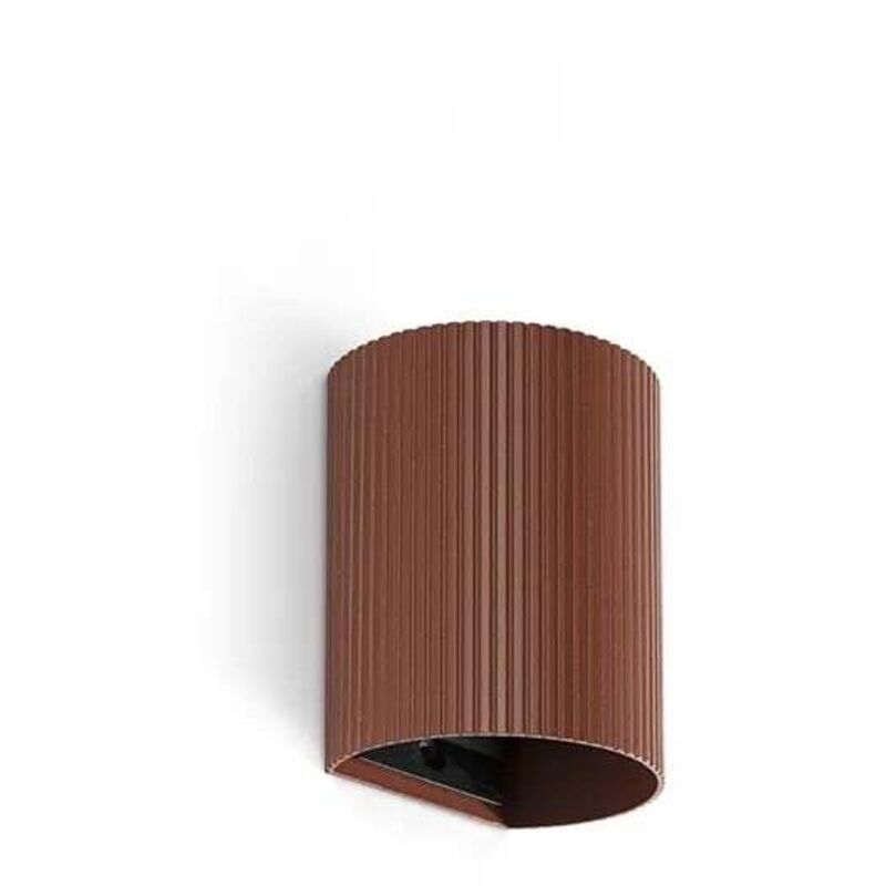 foto del prodotto lampada da parete sole in terracotta scanalata con interruttore 40529