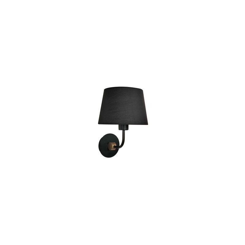 foto del prodotto lampada da parete solor nero oro 1xe27