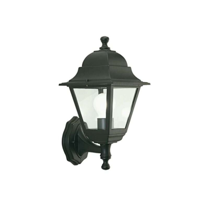 foto del prodotto lampada da parete sovil verso l'alto ip43 1xe27 max 60w nero - 133.011 06
