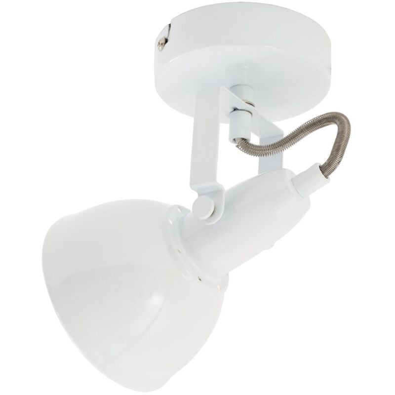 foto del prodotto lampada da parete spot orientabile e inclinabile 1xe14 retro 40w 10,5cm bianco briloner