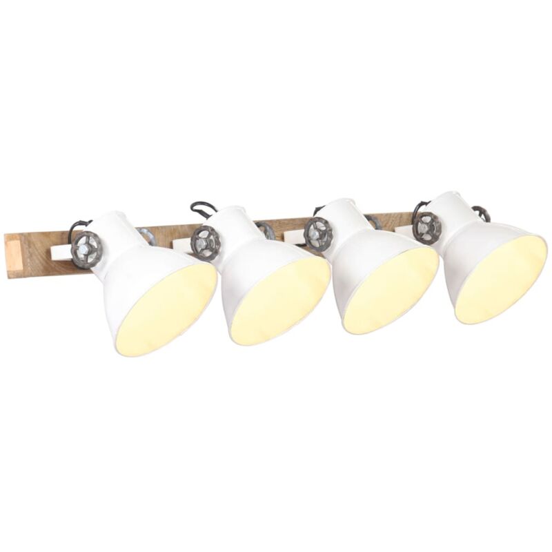 foto del prodotto lampada da parete stile industriale bianca 90x25 cm e27 vidaxl