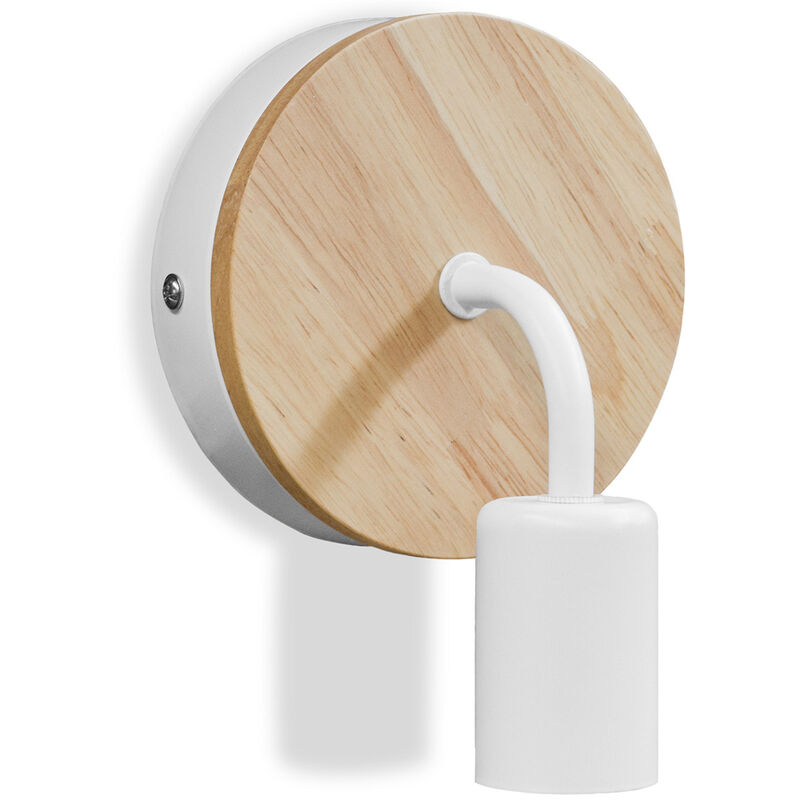 foto del prodotto lampada da parete stile scandinavo bruno bianco