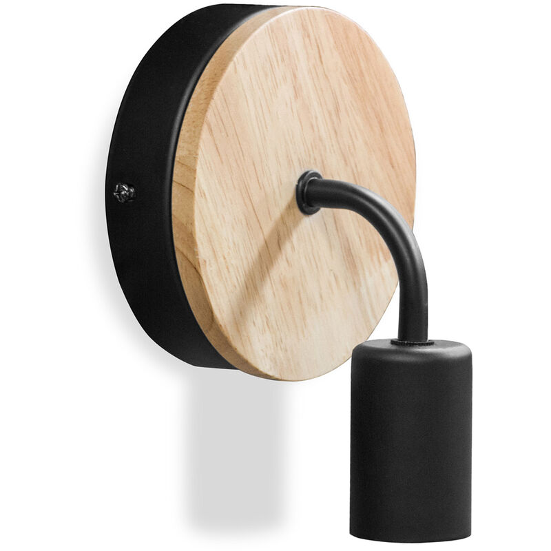 foto del prodotto lampada da parete stile scandinavo bruno nero