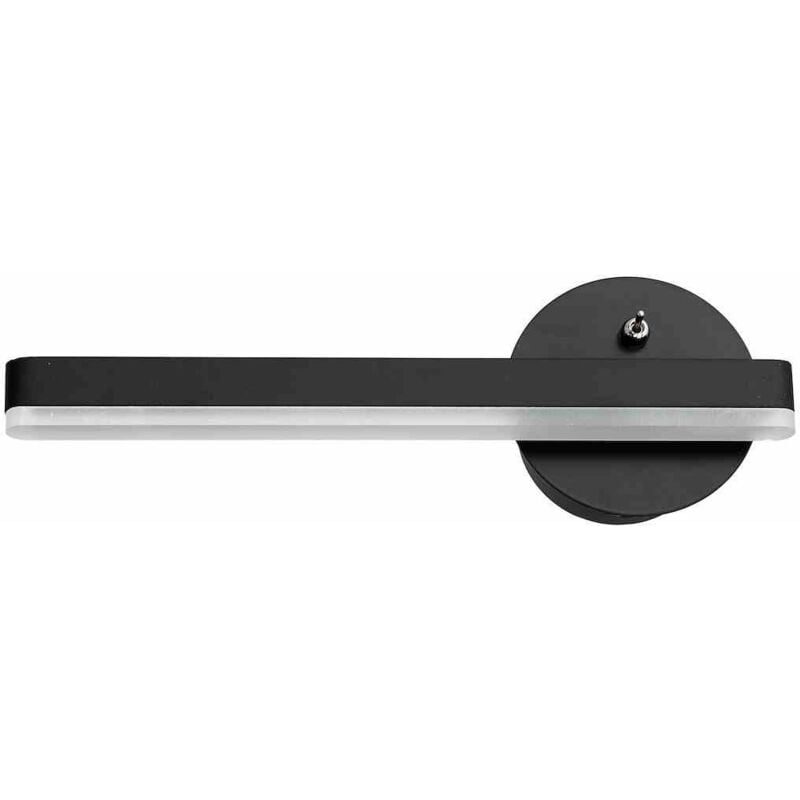 foto del prodotto lampada da parete sydney 6w led nera, sinistra