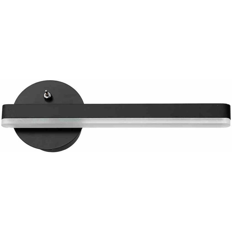 foto del prodotto lampada da parete sydney 6w led nero destra