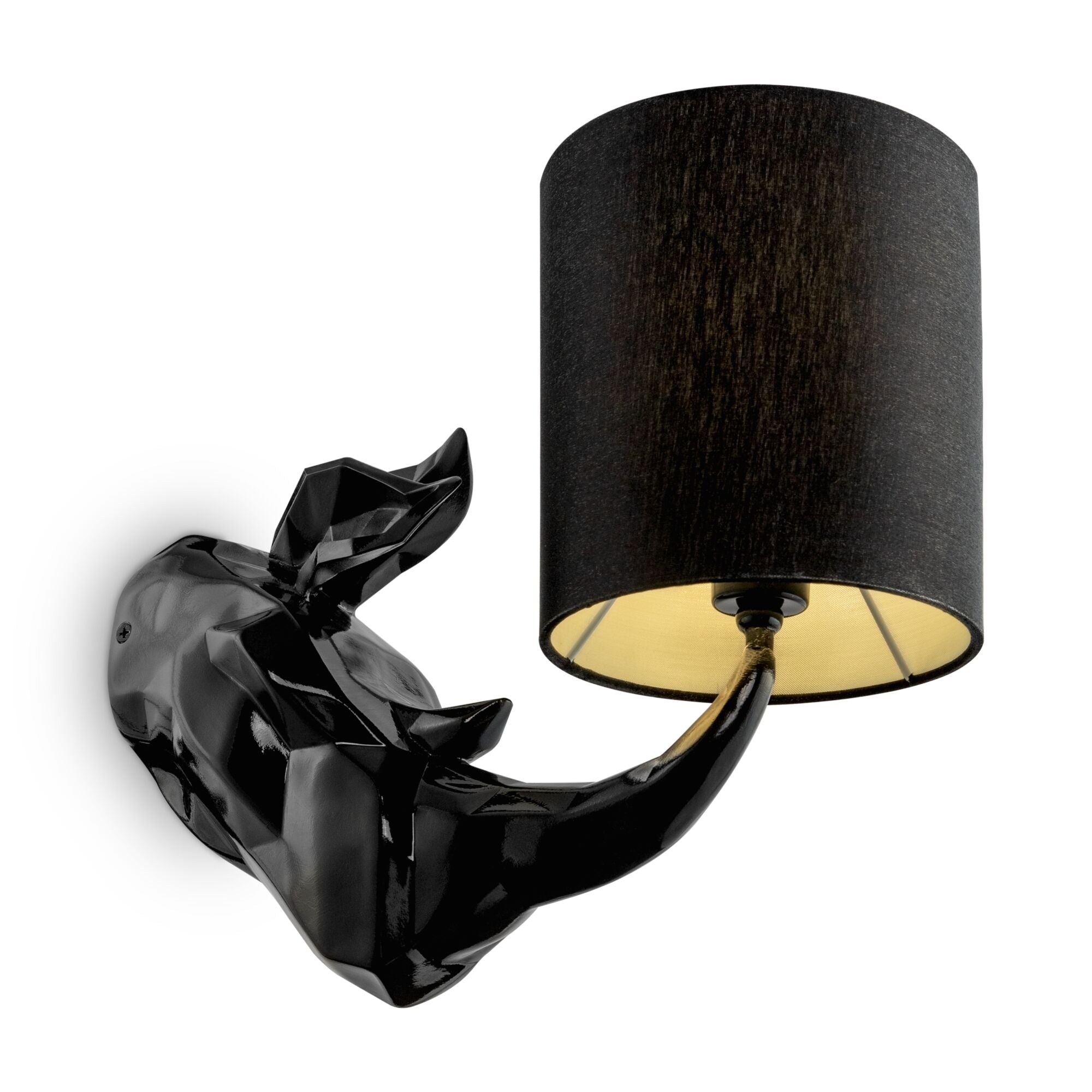 foto del prodotto lampada da parete table amp floor in poliresina nashorn nero