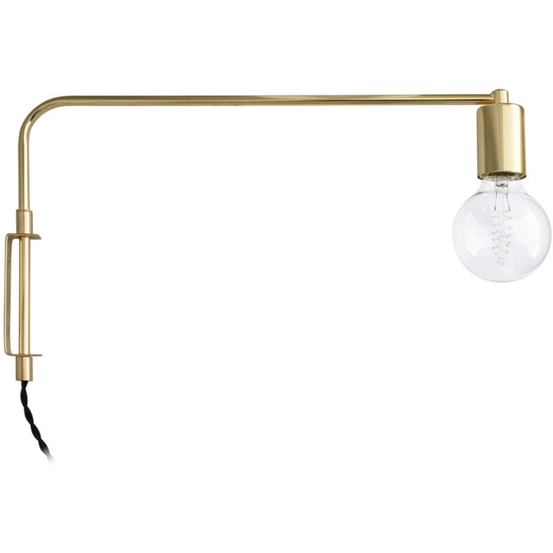 foto del prodotto lampada da parete tubo dorato siena oro