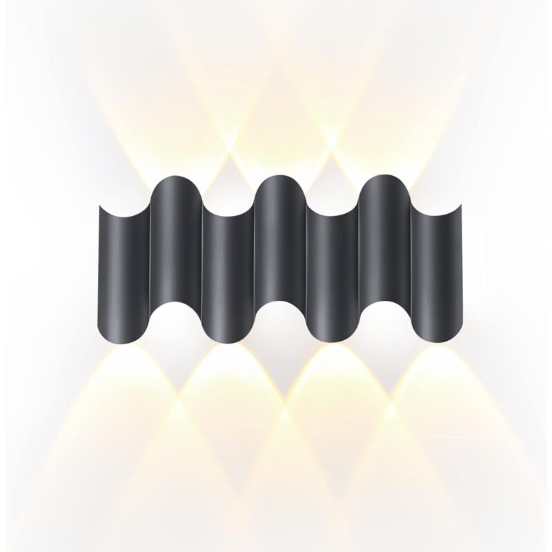 foto del prodotto lampada da parete villa applique da parete impermeabile ip65 alluminio esterno luce bianca calda led applique da parete per giardini, terrazze,