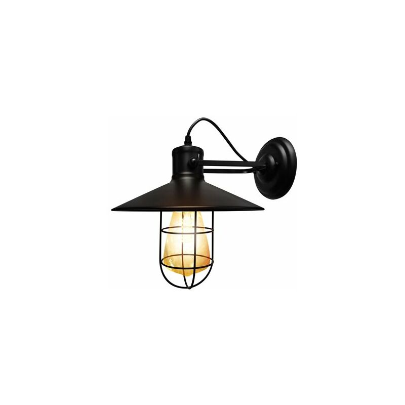 foto del prodotto lampada da parete vintage e 27 matel 260x300mm