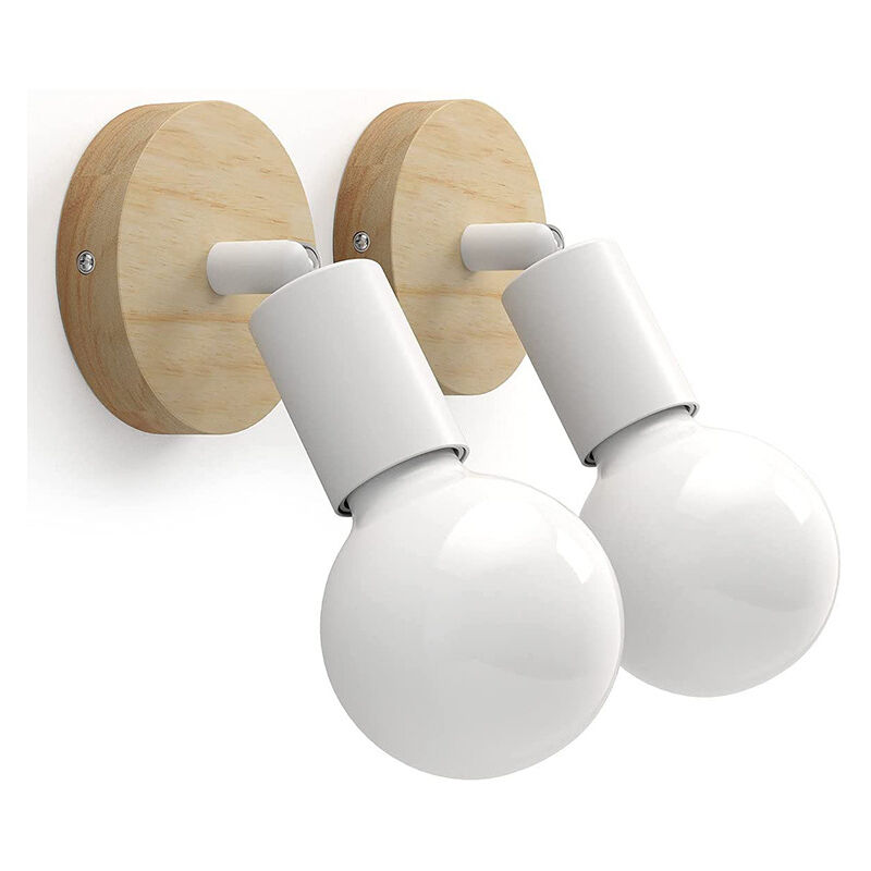 foto del prodotto lampada da parete vintage per interni in legno lampada da parete industriale retr girevole a 180 e27 lampade da parete per camere da letto,