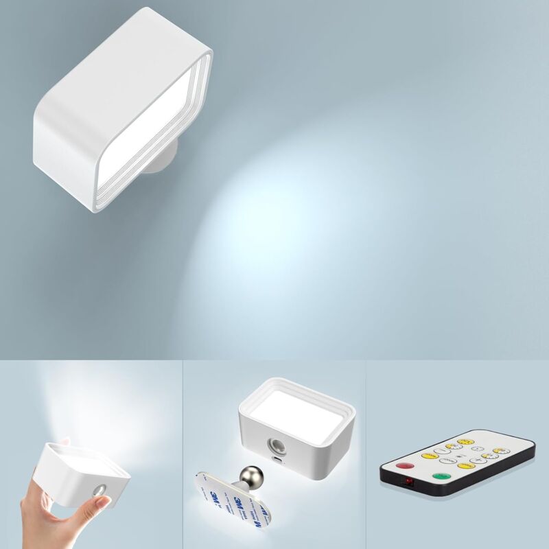 foto del prodotto lampada da parete wireless, lampada da parete per camera da letto interna, lampada da camera da letto, lampada da comodino a parete, lampada da