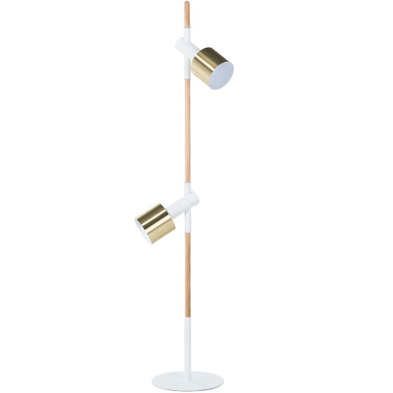 foto del prodotto lampada da pavimento in metallo bianco owens