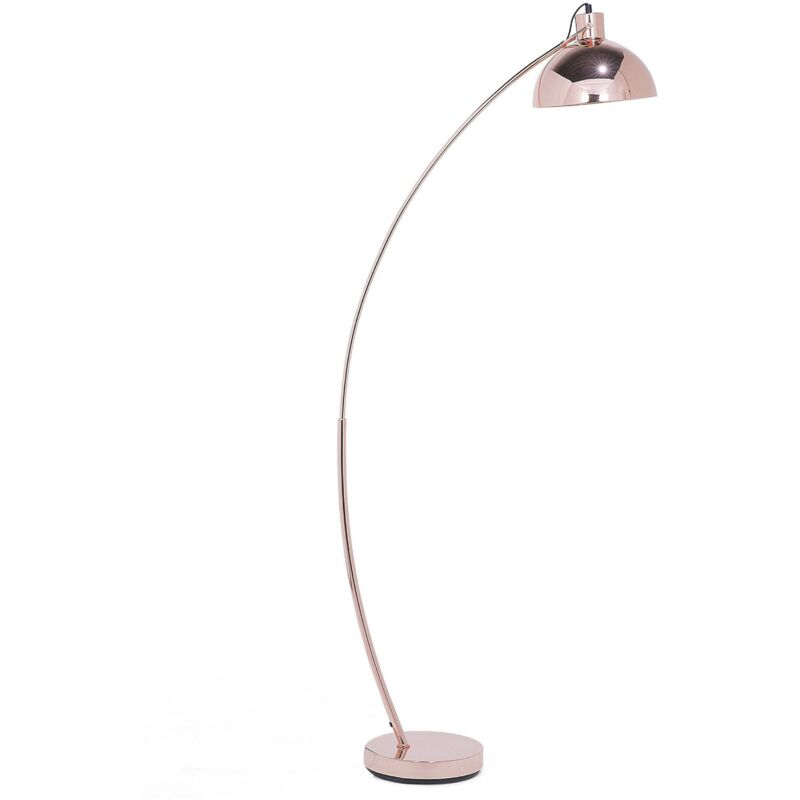 foto del prodotto lampada da pavimento in metallo color rame 155 cm dintel