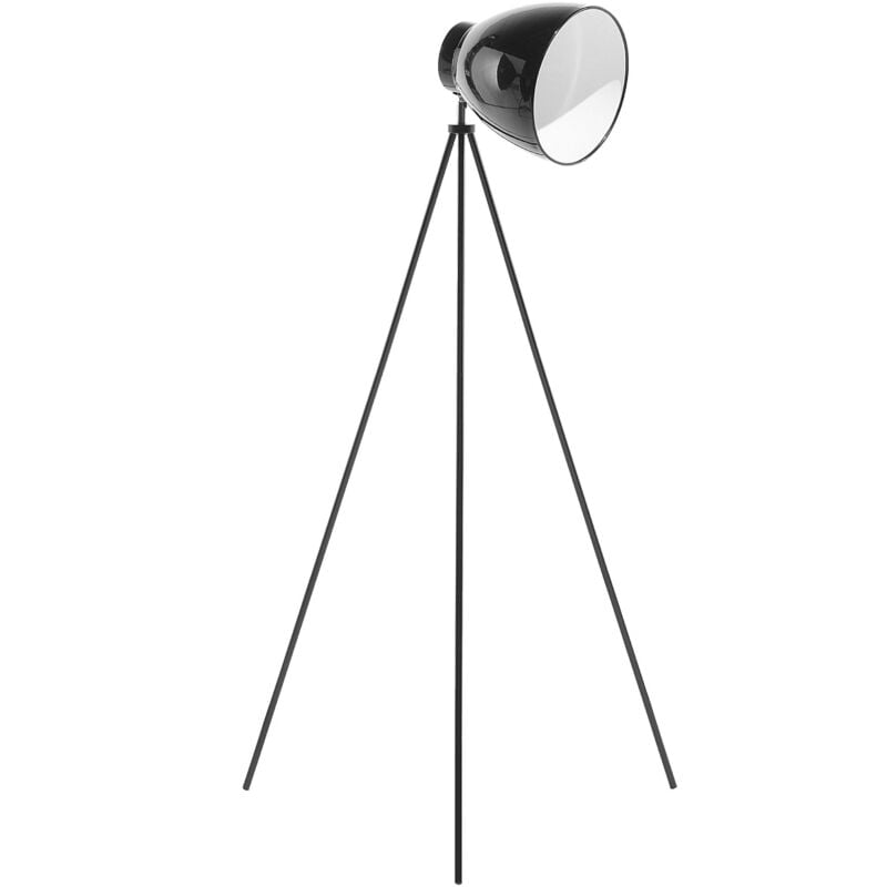 foto del prodotto lampada da pavimento in metallo nero tamega