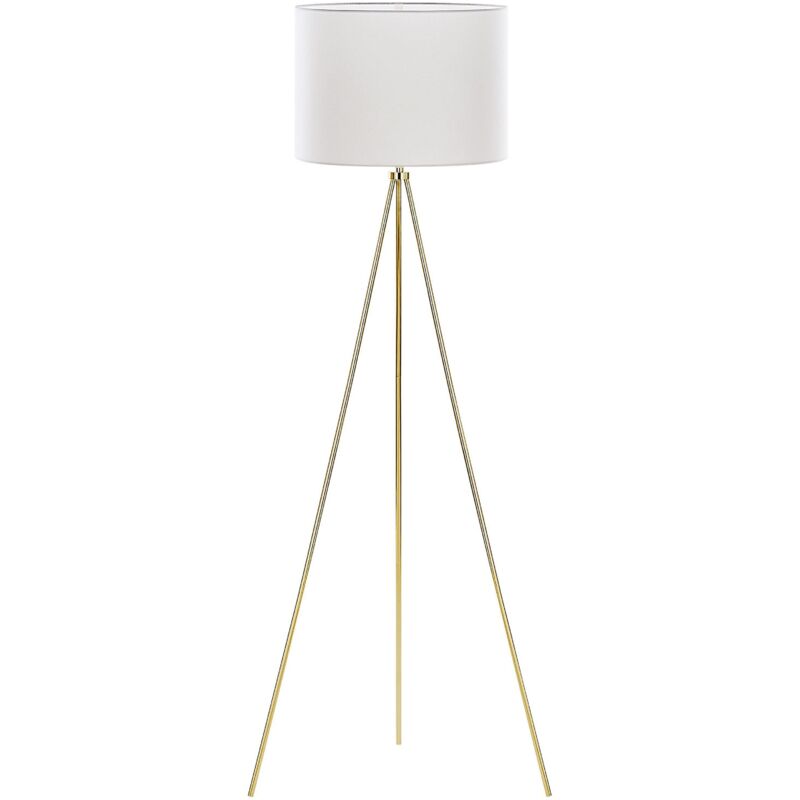 foto del prodotto lampada da pavimento moderna color oro e bianco vistula