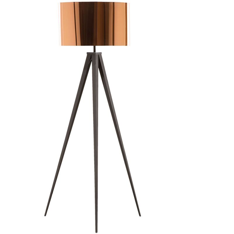 foto del prodotto lampada da pavimento moderna in colore rame stiletto