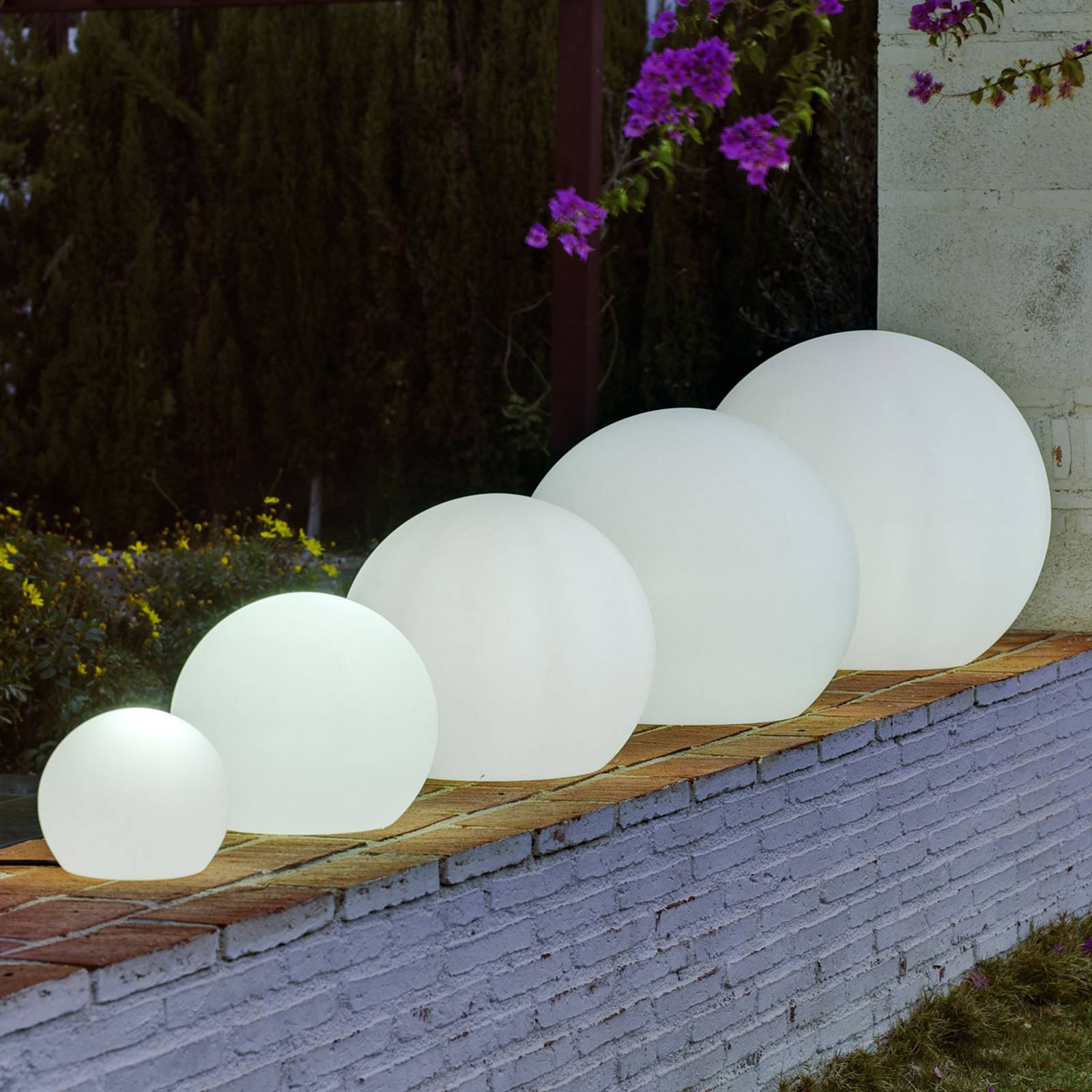 foto del prodotto lampada da pavimento newgarden buly a globo, 50 cm